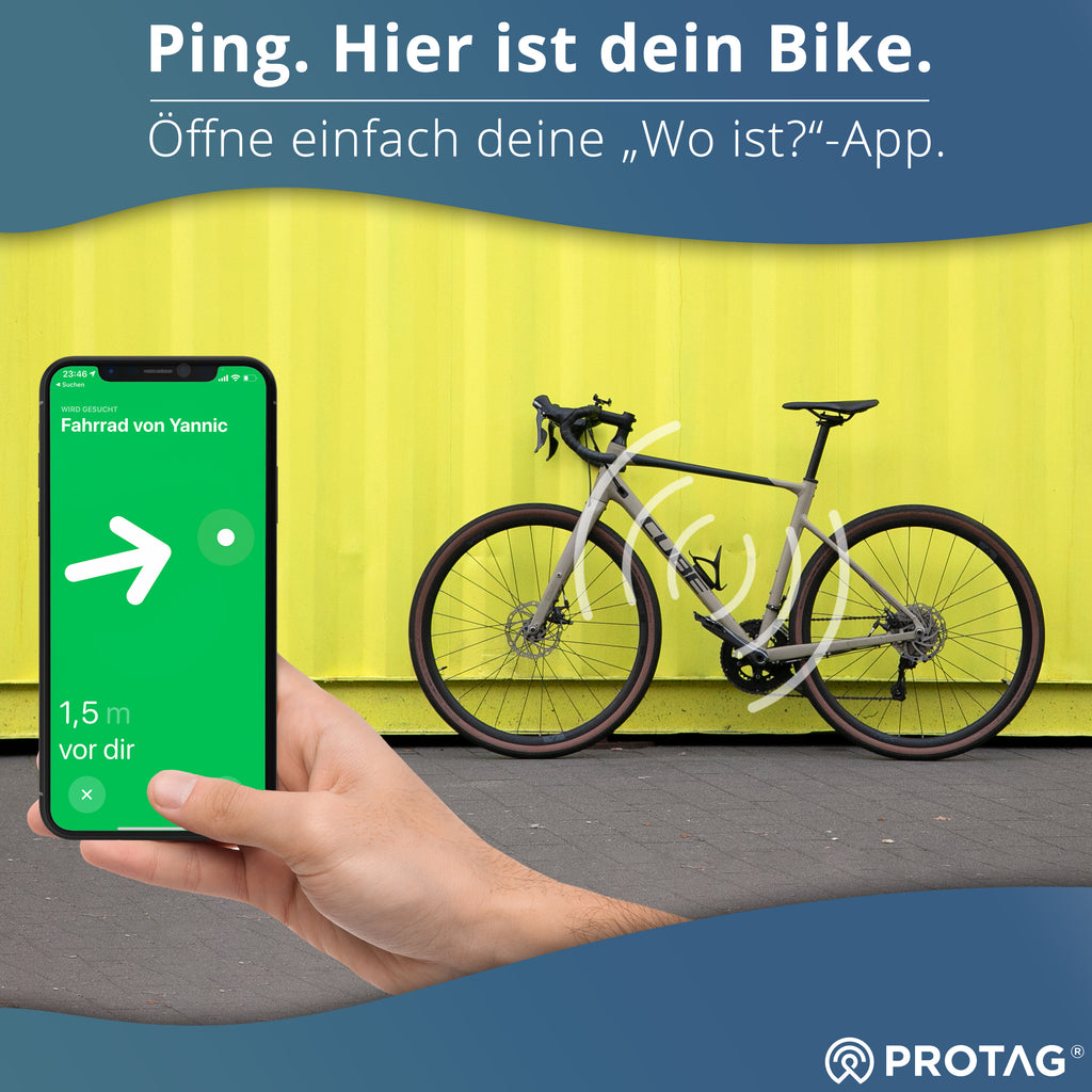 dipos® Fahrrad-Halterung kompatibel mit Apple AirTag - Ortung deines Rads  durch AirTags I Universell inkl. Schrauben + Werkzeug I AirTag Halter für